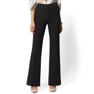 NWT New York & Company Black Bootcut Pant - All-Season Stretch - 7th Avenue 2P